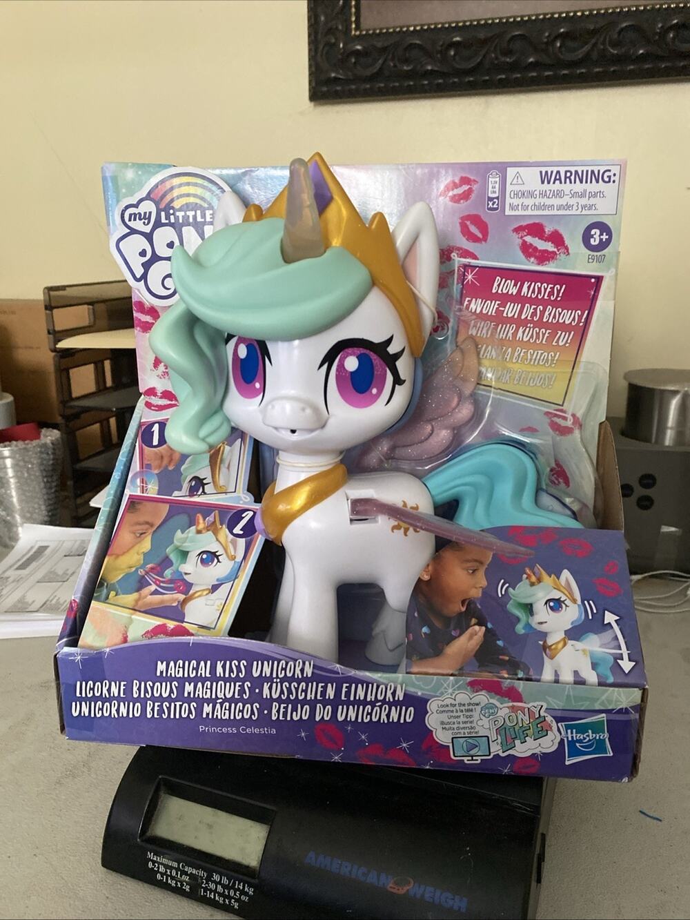 My Little Pony Magical Kiss Unicorn Princess Celestia, Interactive Unicorn. NEW
